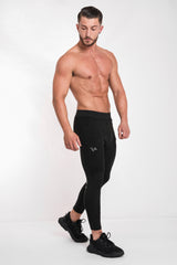 TECHNICAL PRINT LEGGING -  BLACK