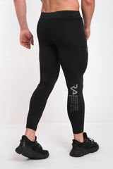 TECHNICAL PRINT LEGGING -  BLACK