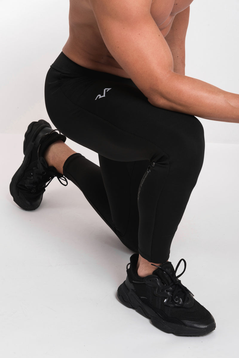 2054 Technical Printed Leggings - Luxury Black